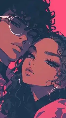 ai character: Asher and Sasha  background