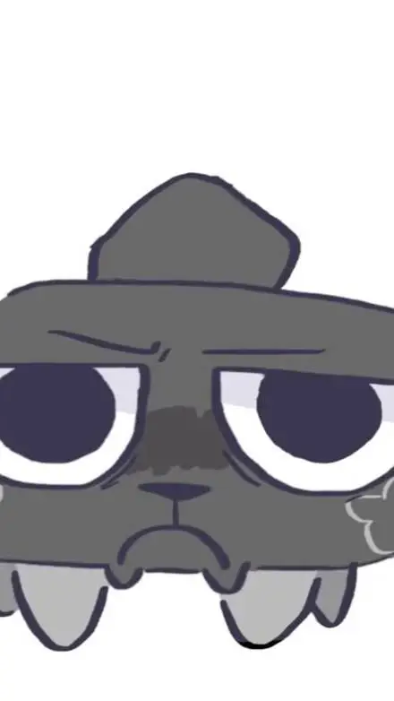 ai character: mad  pebble background