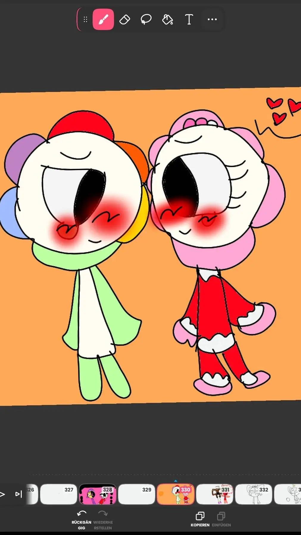 ai character: leonora x dandy background