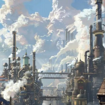 chat with ai character: Steampunk city rp