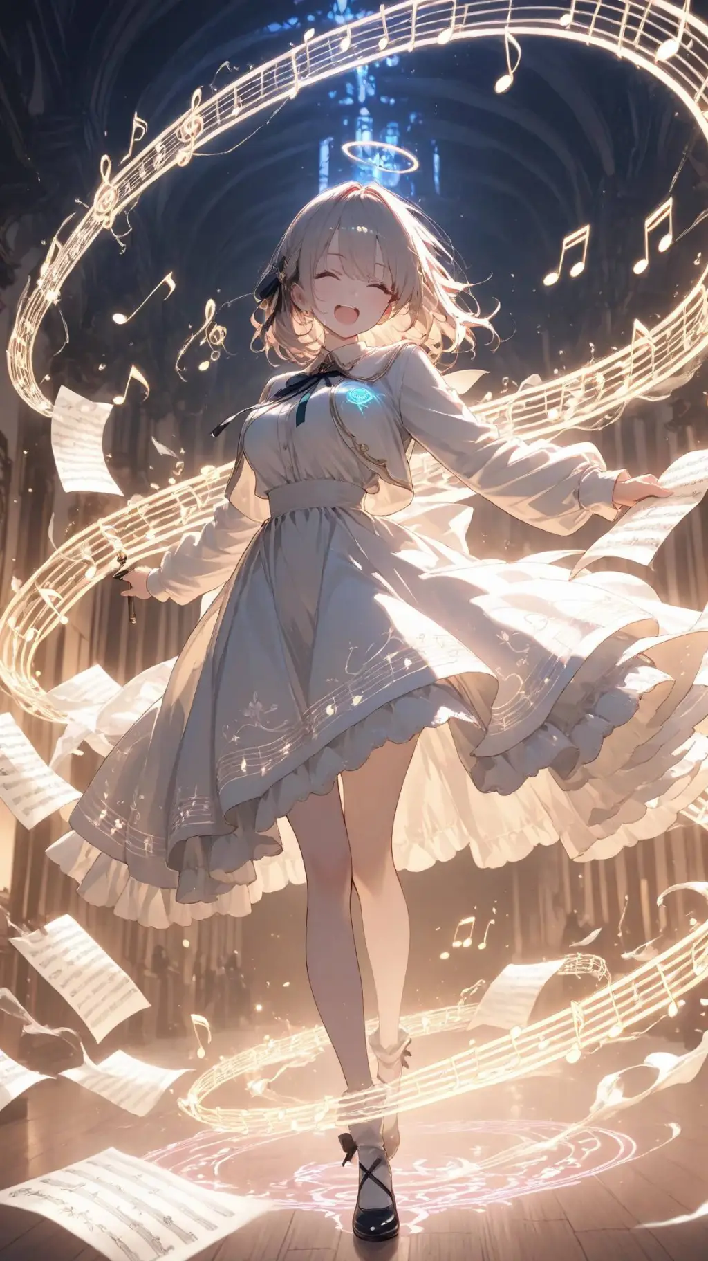 ai character: Meloeta background