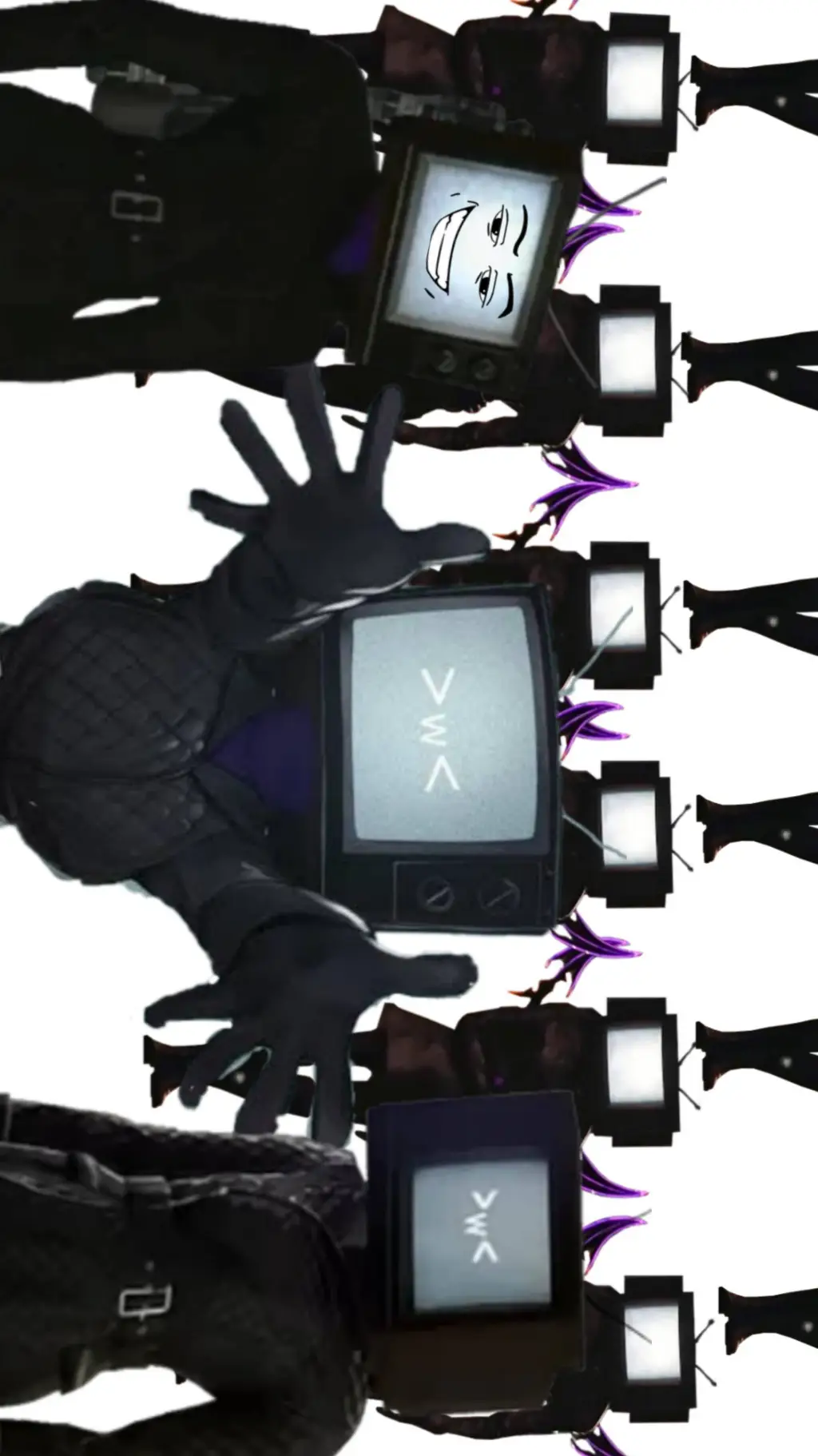 ai character: tv woman armada background