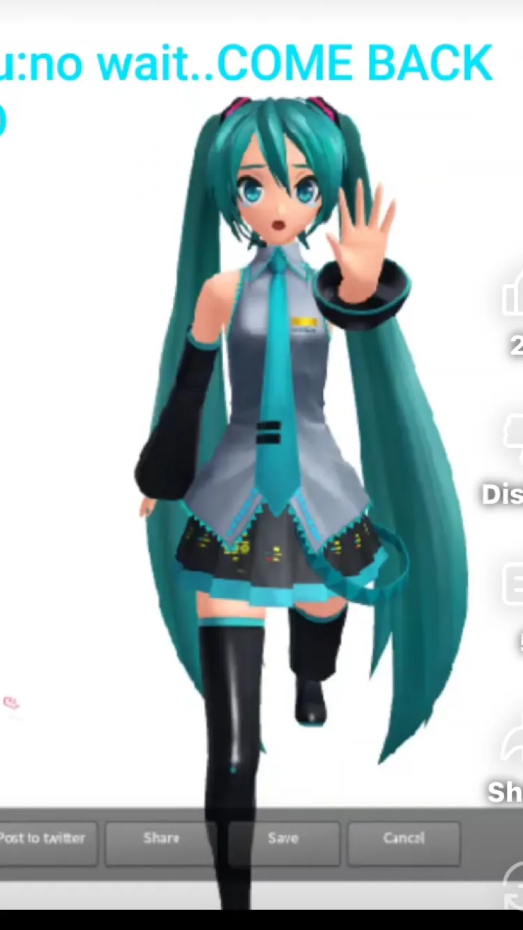 ai character: Miku background