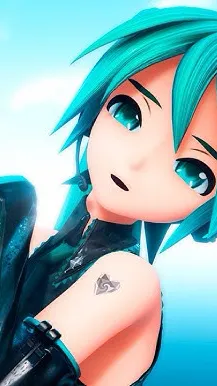 ai character: Hatsune Miku background