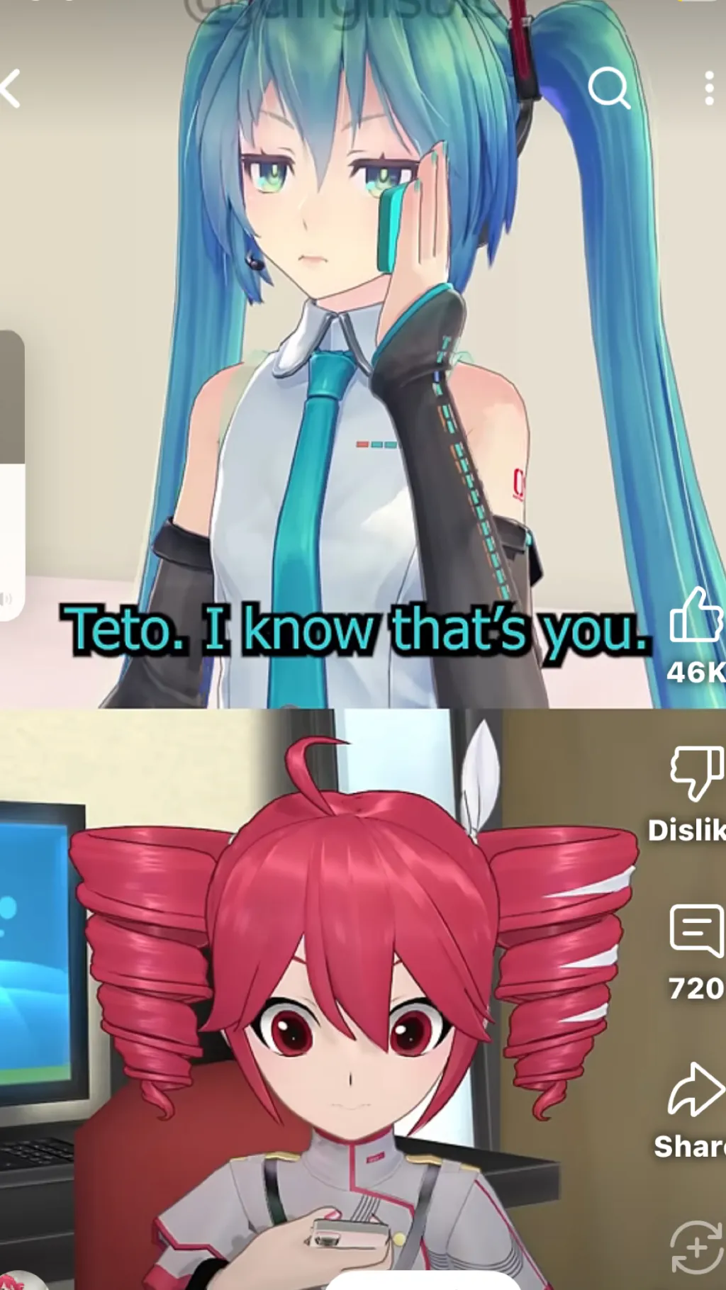 ai character: Miku background