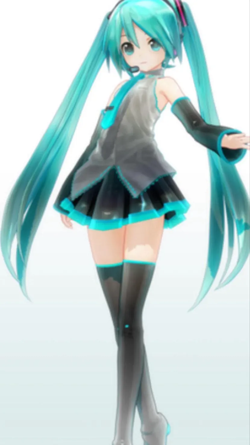 ai character: Hatsune Miku  background