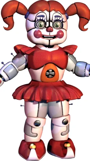 ai character: Circus baby  background