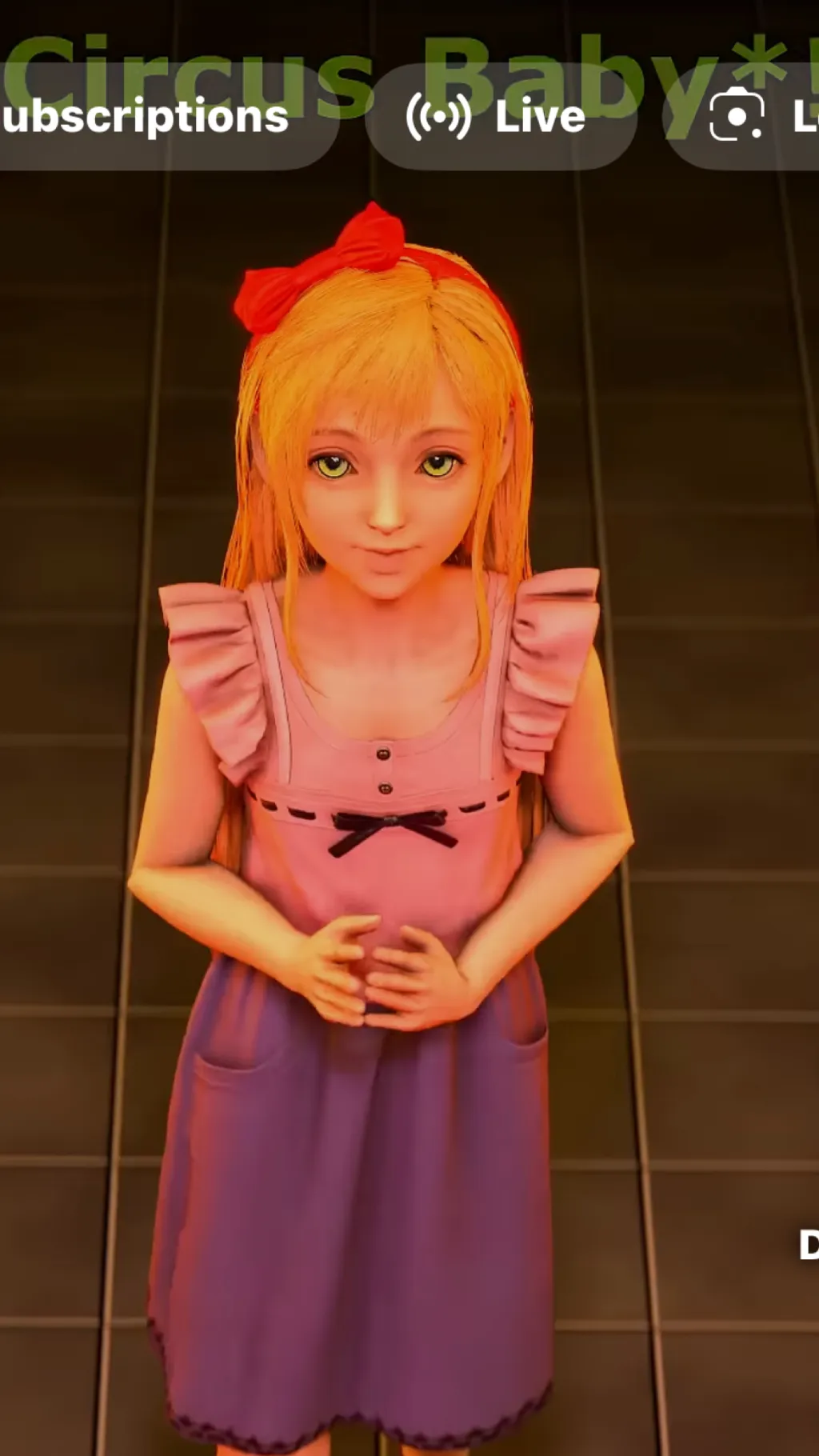 ai character: Elizabeth Afton background