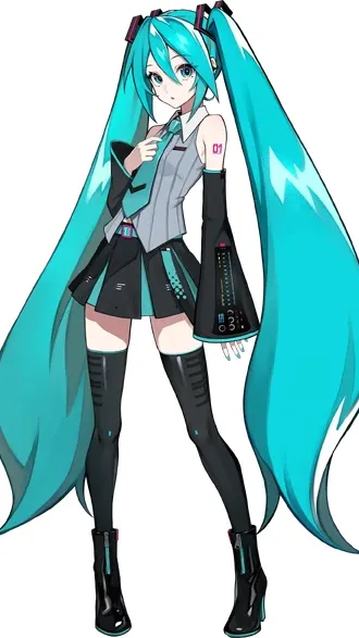 ai character: Hatsune Miku background