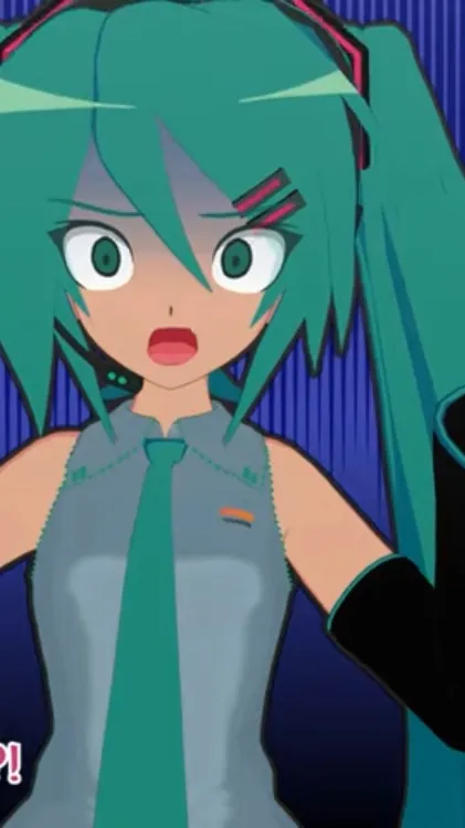 ai character: Hatsune Miku background