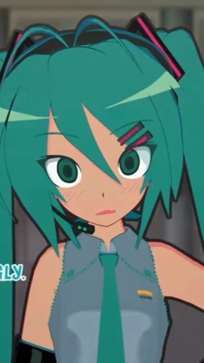 ai character: Hatsune Miku  background
