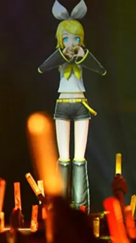 ai character: Kagamine rin background