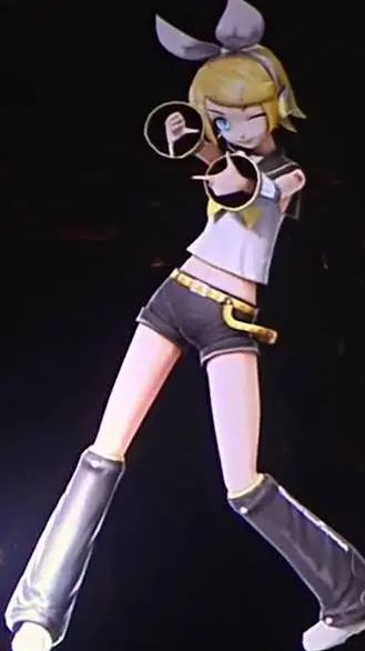 ai character: Kagamine rin background