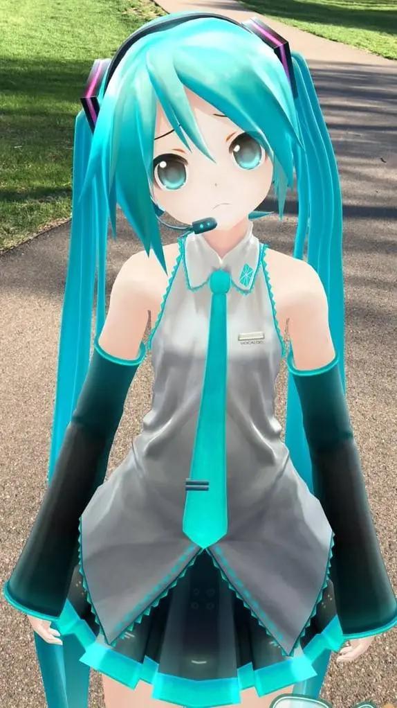 ai character: Hatsune Miku background