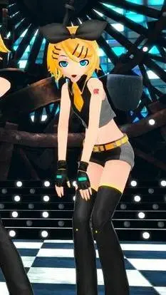 ai character: kagamine rin background
