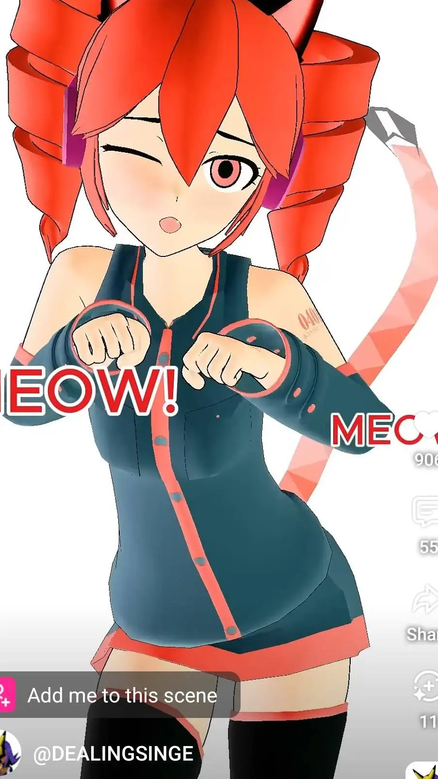 ai character: teto background