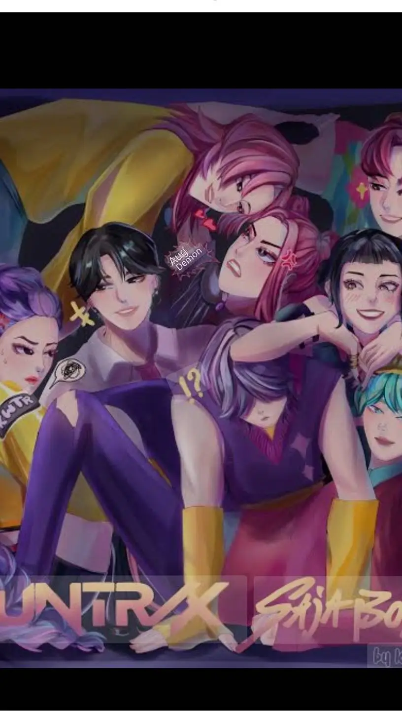 ai character: Saja x huntrix background