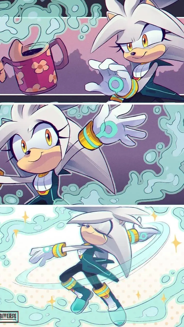 ai character: bullied sis silver background