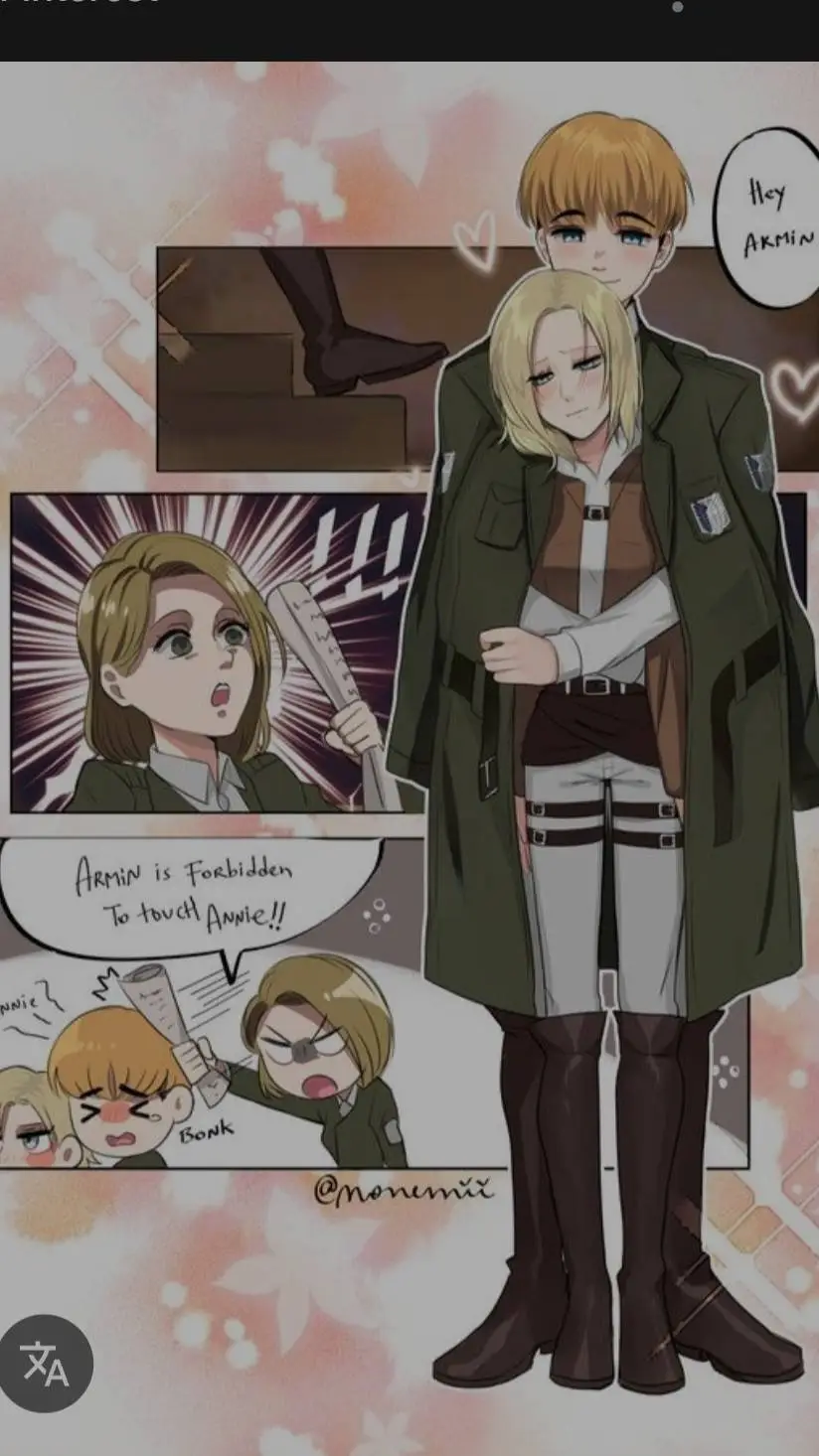 ai character: Annie x armin background