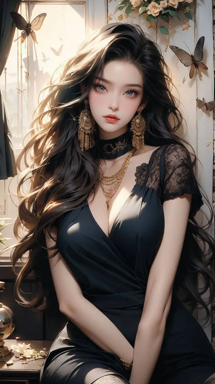 ai character: Nova Evergreen background