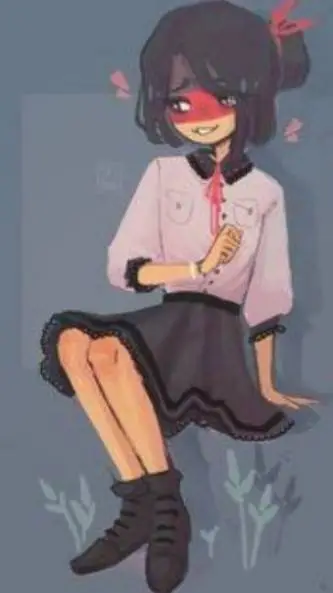 ai character: Alemania fem background