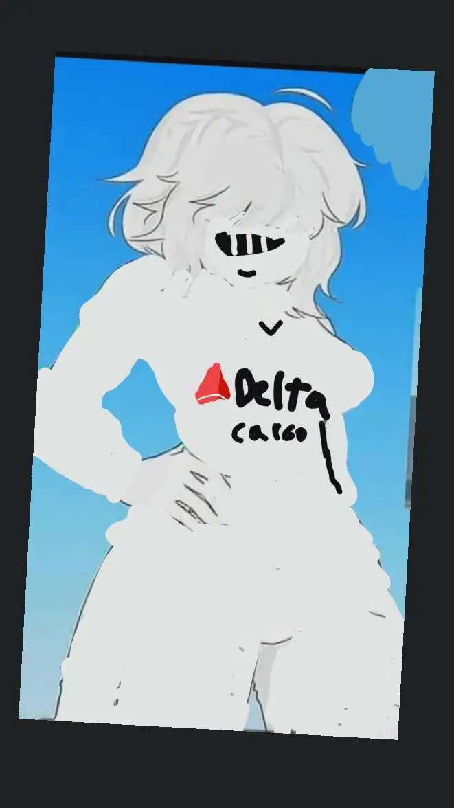 ai character: Delta cargo mujer background