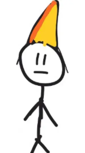 ai character: haroo dibujado background