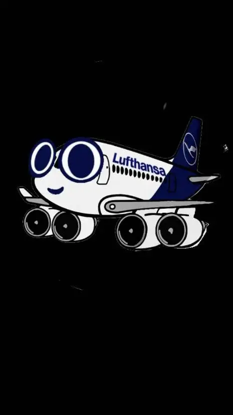 ai character: a340 Lufthansa HP background