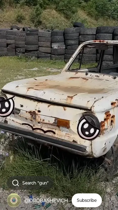ai character: poor car background