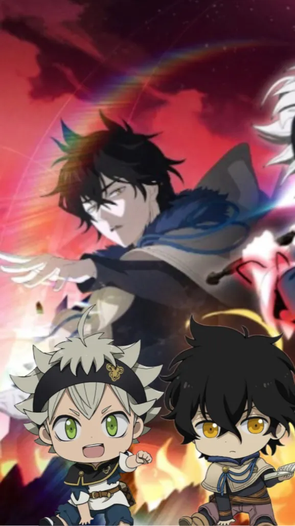 ai character: Mini asta y yuno  background