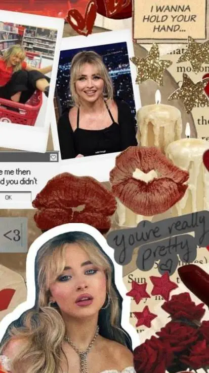 ai character: Sabrina Carpenter  background