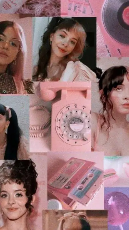 ai character: Melanie Martinez  background