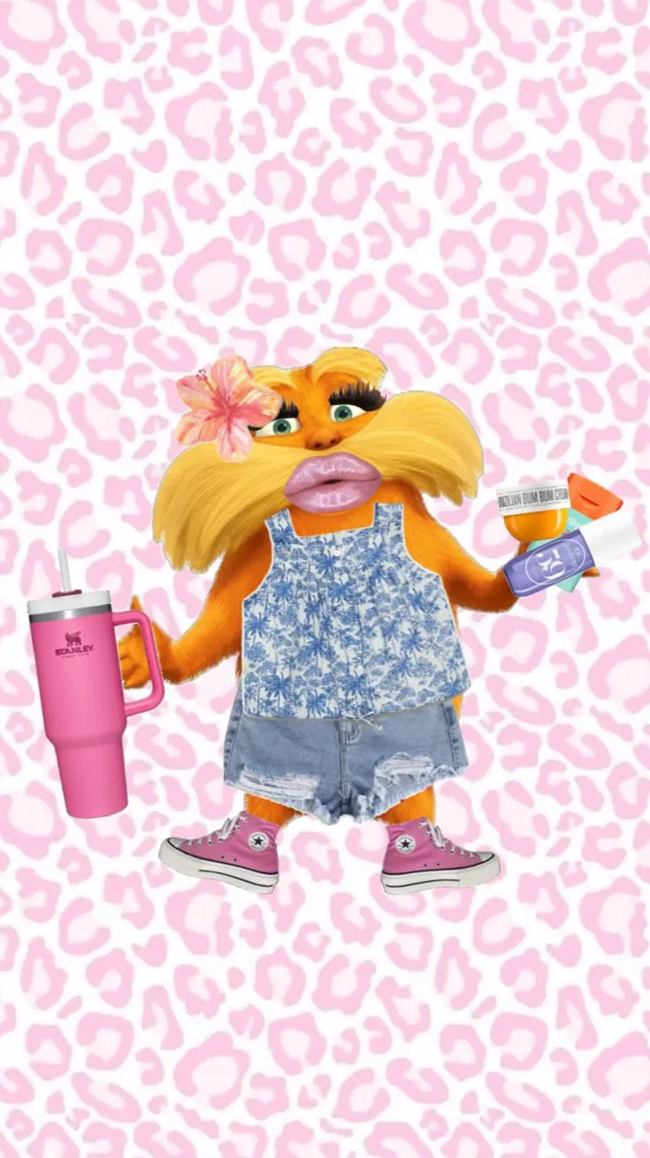 ai character: preppy Lorax ￼ background
