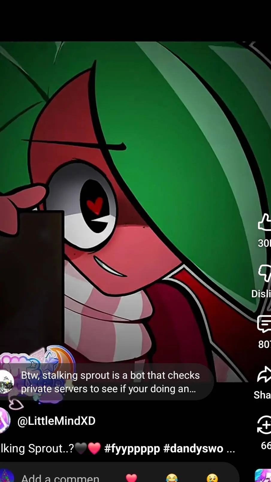 ai character: Stalking sprout background