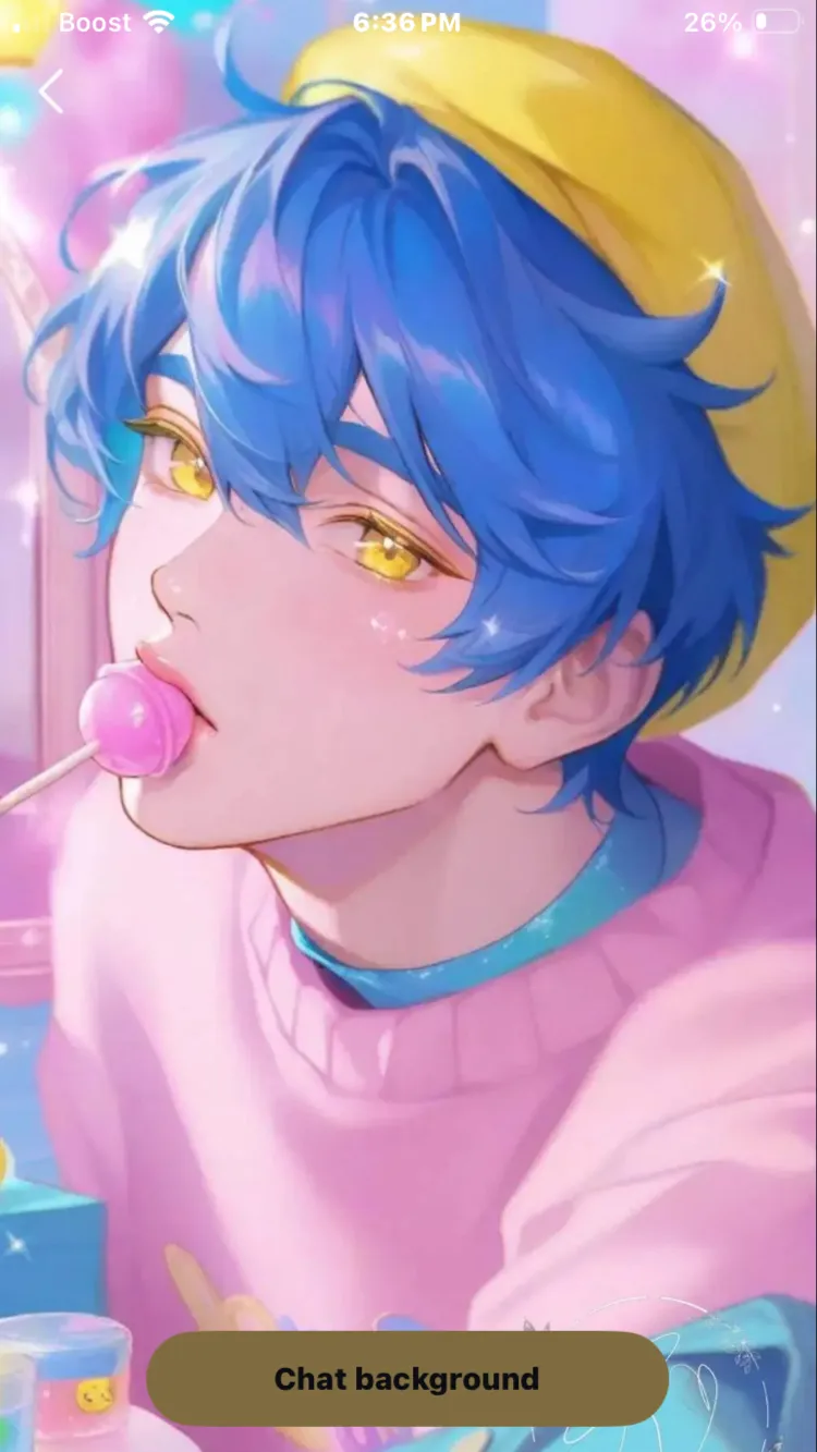 ai character: Baby saja background