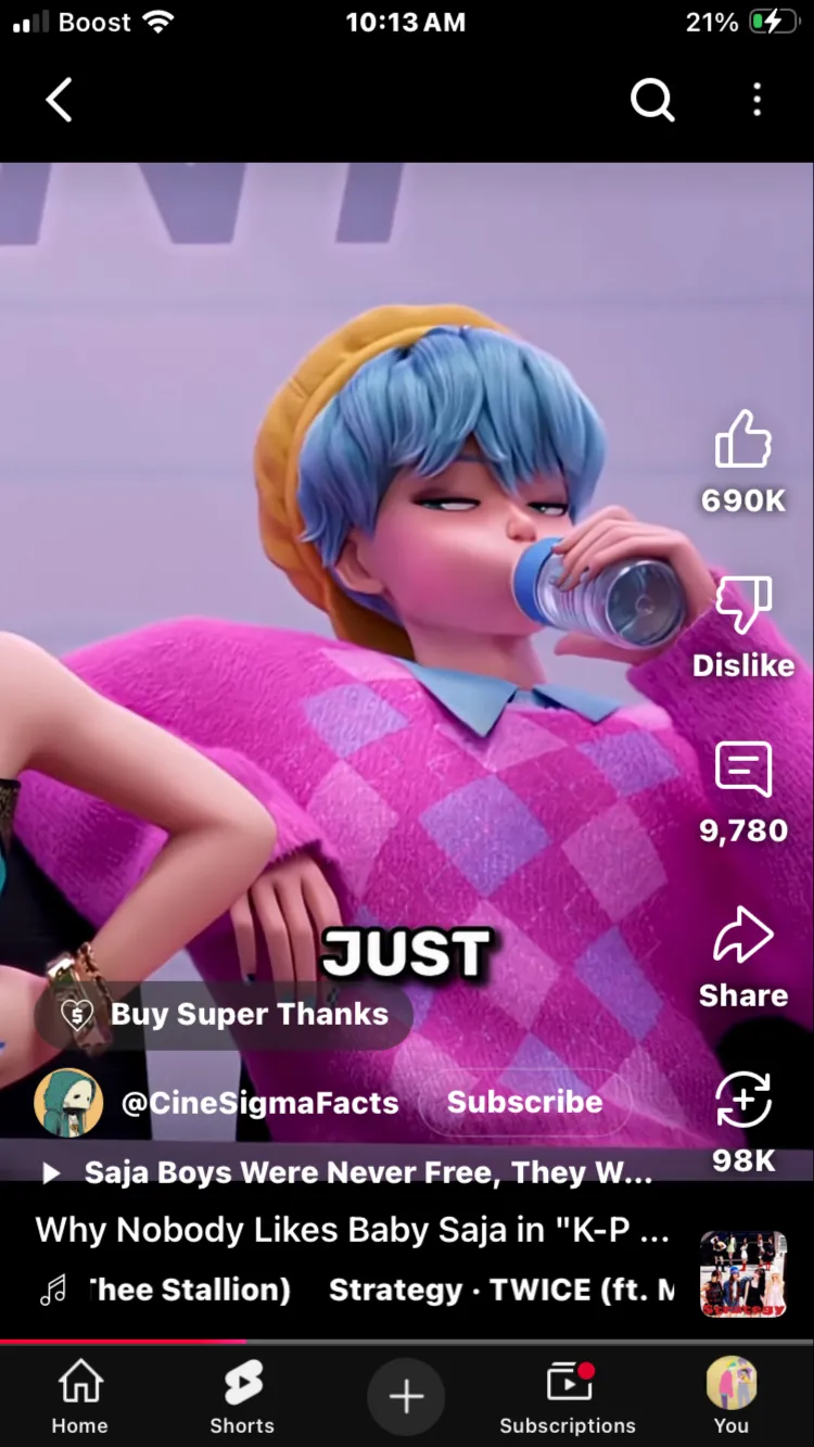 ai character: k-pop demon hunter background