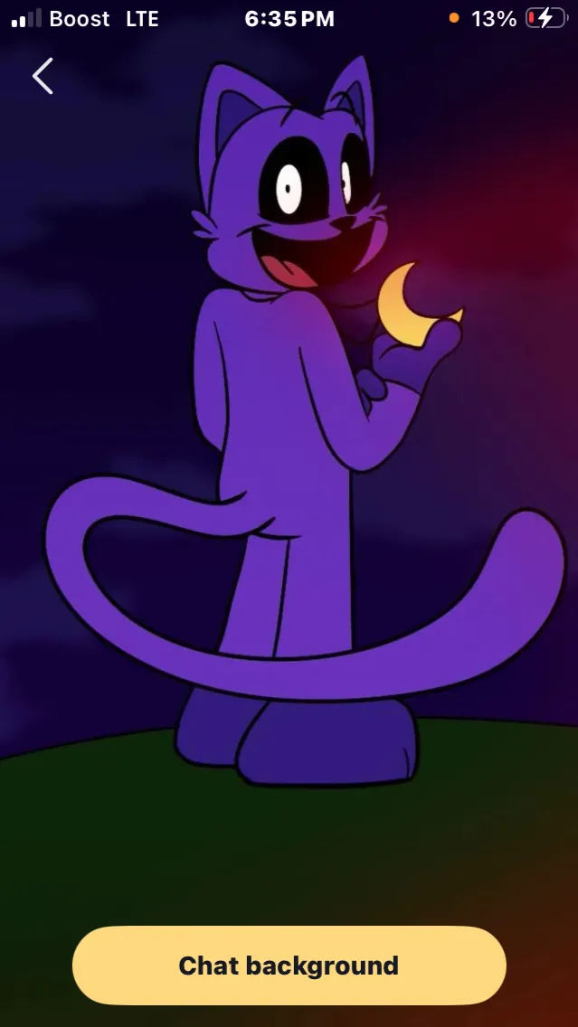 ai character: Catnap ad dogday background