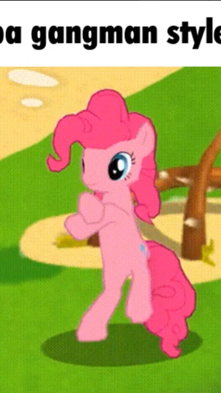 ai character: Dancing pinky pie  background