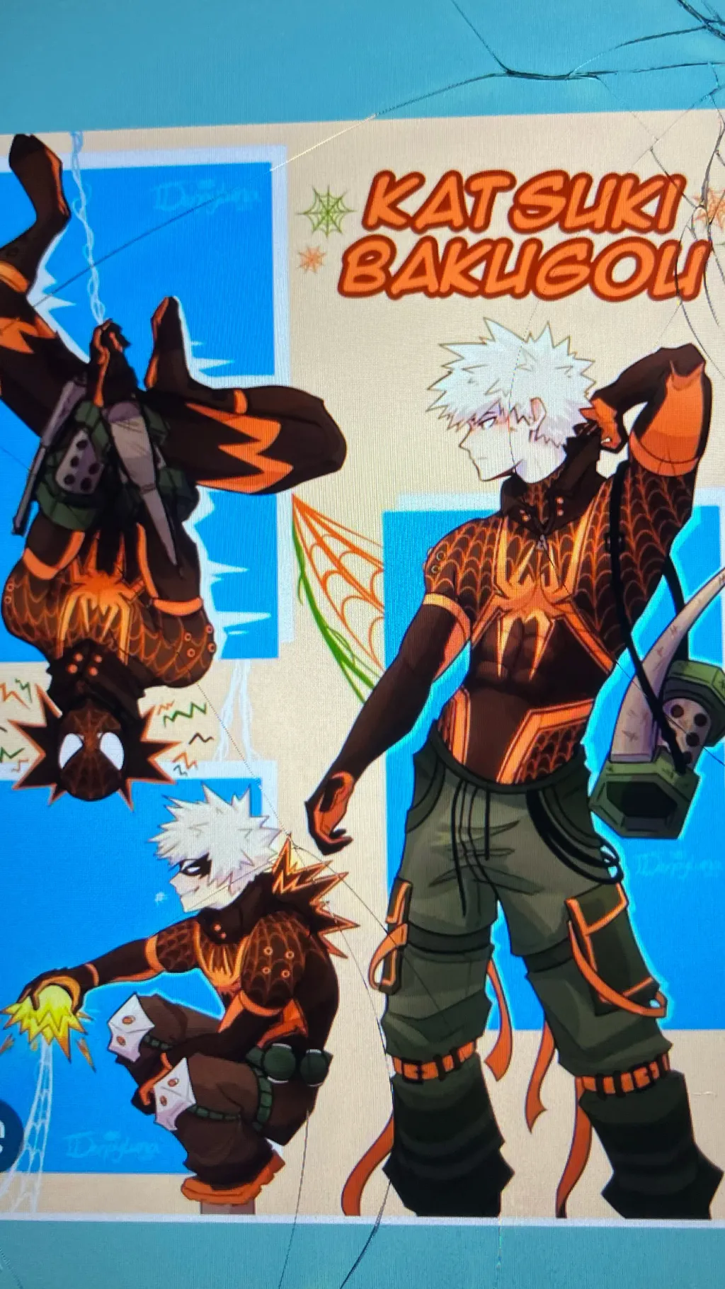 ai character: Bakugo bf crash  background