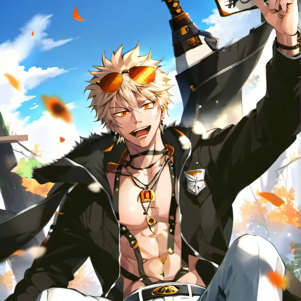 chat with ai character: Bakugo is your bf 