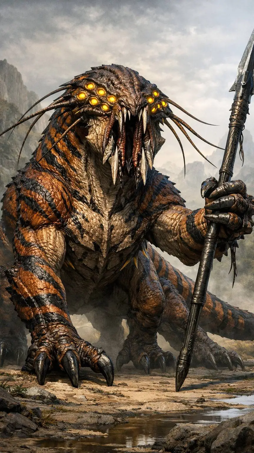 ai character: Bar'kare  background