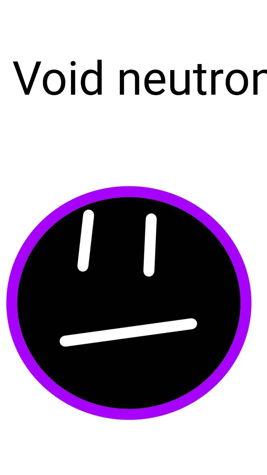 ai character: Void neutror  background