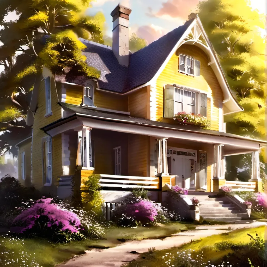 chat with ai character: the buildings have
