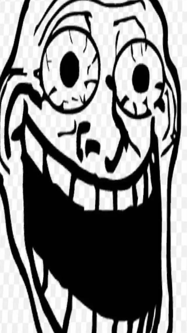 ai character: troll face background