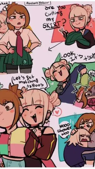 ai character: Toga x Ochako background