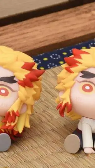 ai character: Akaza vs Rengoku background