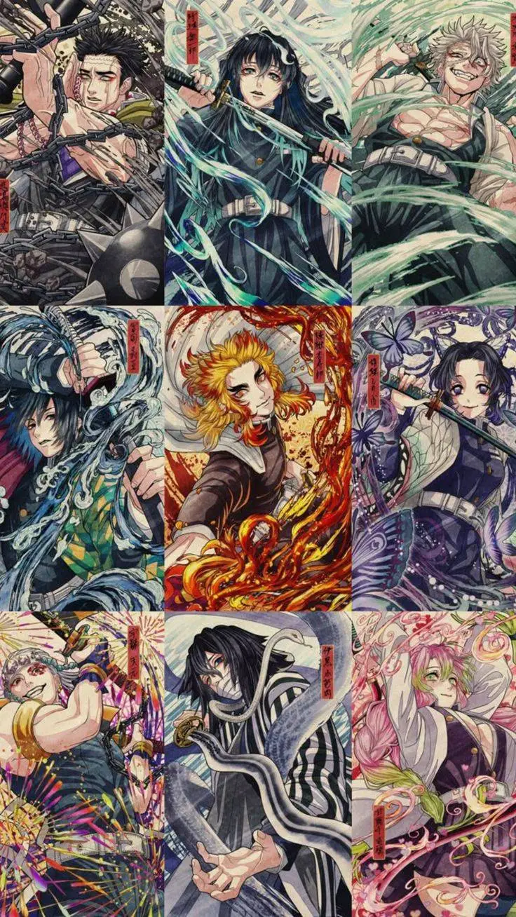 ai character: The Hashiras  background
