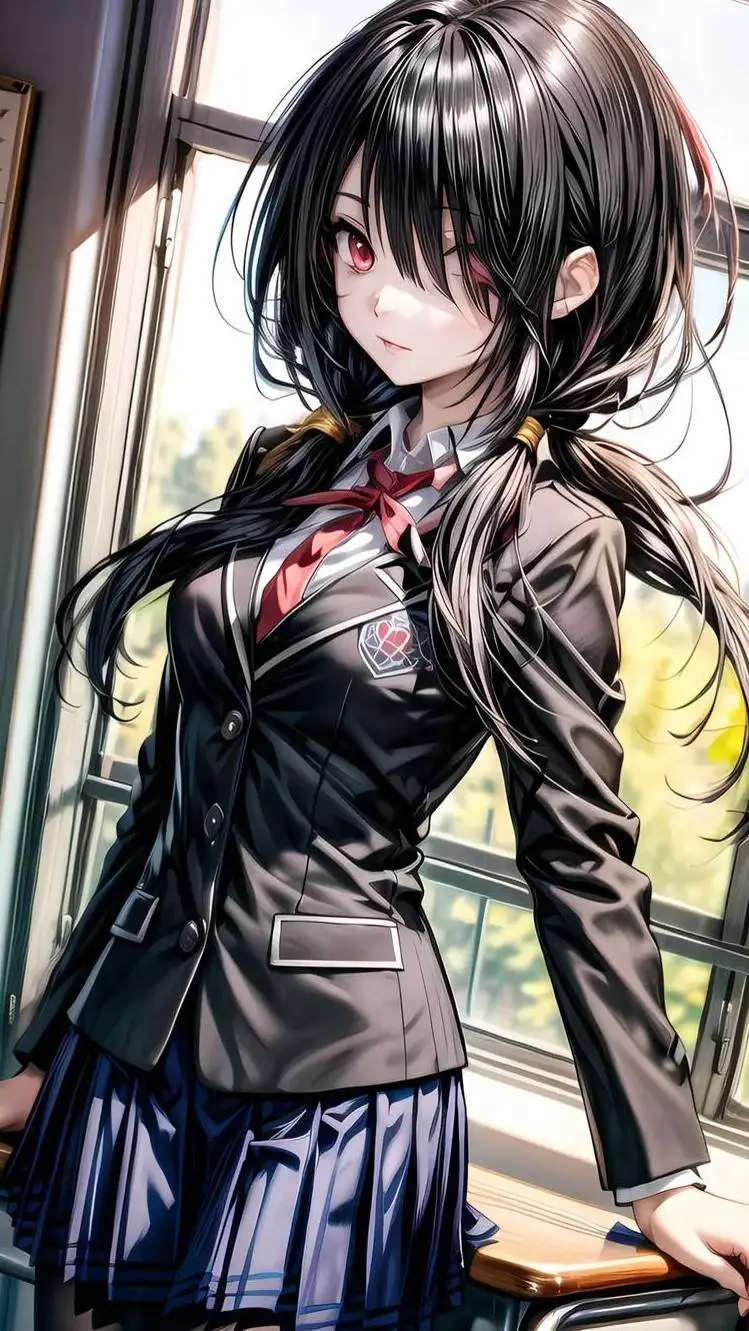 ai character: kurumi  background