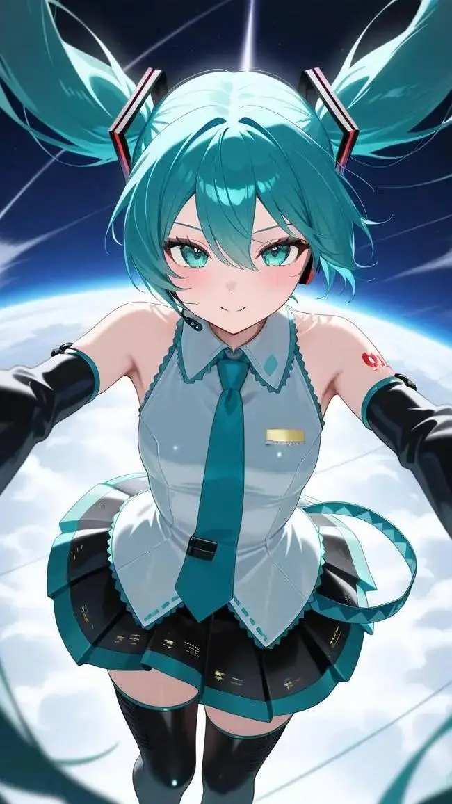 ai character: miku background