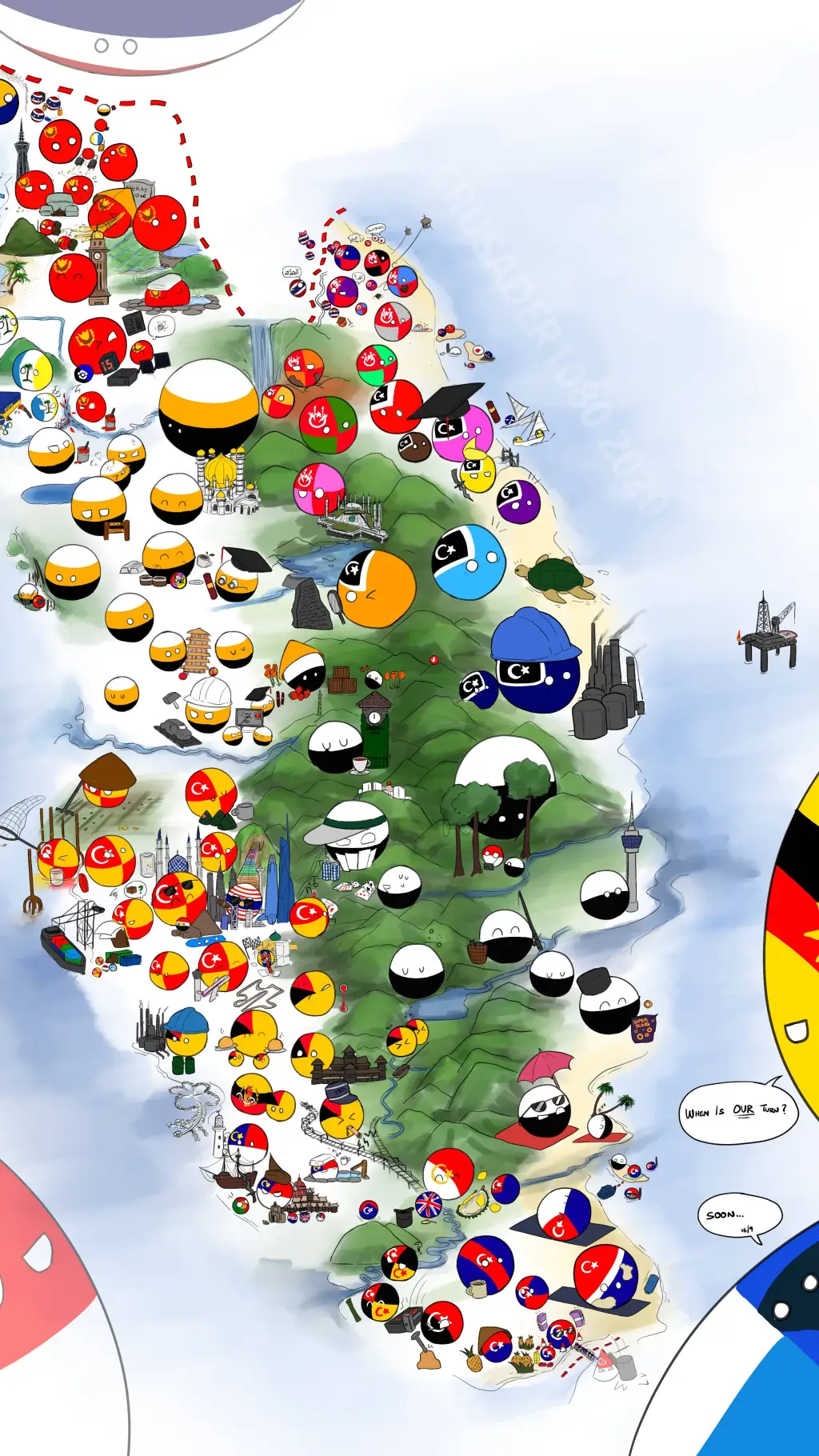 ai character: Malaysia Regions background